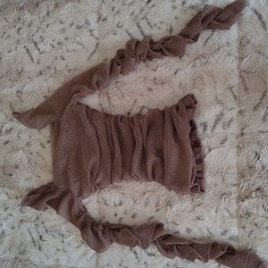 SHEIN glitter ruched top